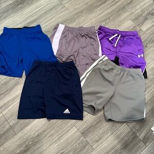 Lot of 5 girls size large basketball shorts